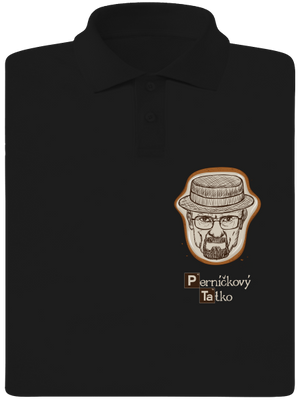 Perníčkový tatko a Perníček pánska polokošeľa Black