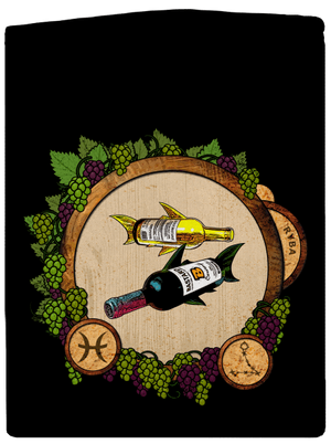 Vínny horoskop: Ryba dámska mikina na zips Black