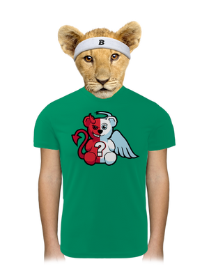 Anjel vs. diabol detské športové tričko Kelly Green Mal