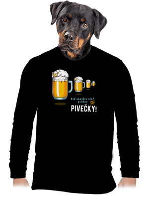 Pivečka pánske dlhý rukáv Black