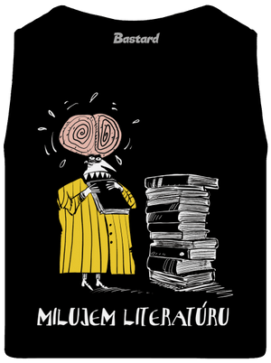 Milujem literatúru pánske tielko Black