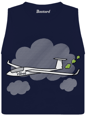 Větroň dámske tielko voľné Navy