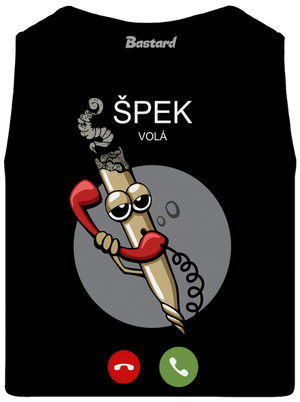 Špek volá pánske tielko Black