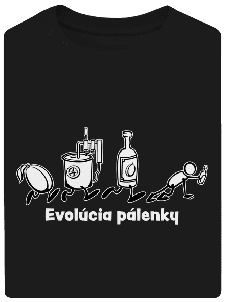 Evolúcia pálenky unisex tričko oversized Black