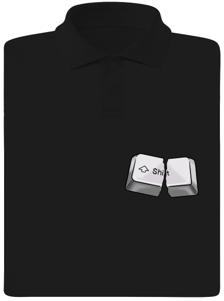 Shift pánska polokošeľa Black