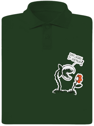 Vegetarián pánska polokošeľa Bottle Green Mal