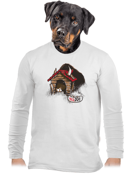 Bulldog pánske dlhý rukáv White