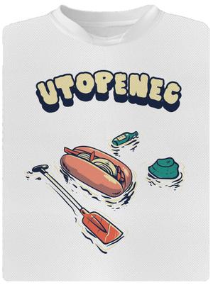 Utopenec detské športové tričko White