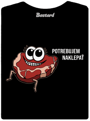 Chceš naklepať? dámske tričko s lemom Black