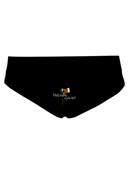 Malý bobrík dámske nohavičky Black