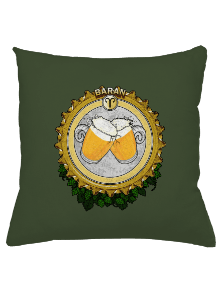 Pivný horoskop: Baran vankúš Olive Green