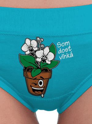 Orchidea a rozprašovač dámske nohavičky Turquoise
