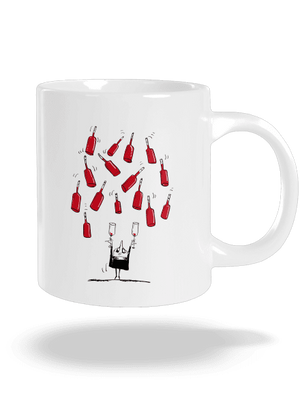 Šťastný vinár veľký hrnček White