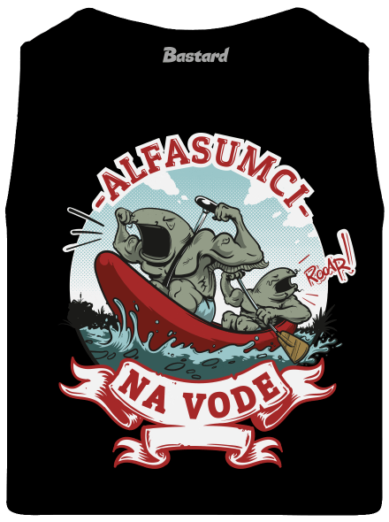 Alfasumci na vode pánske tielko Black