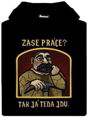 Zase práce? dámska mikina klokanka Black