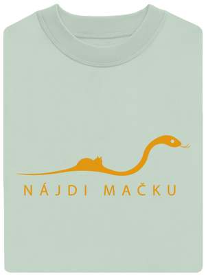 Nájdi mačku unisex mikina bez kapucne Blush Mint