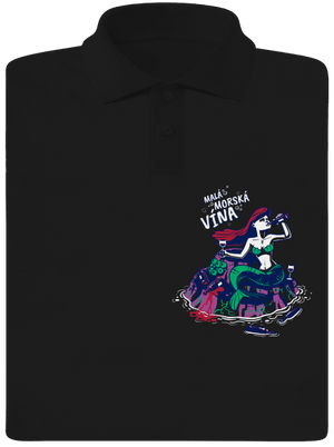 Malá mořská vína pánska polokošeľa Black