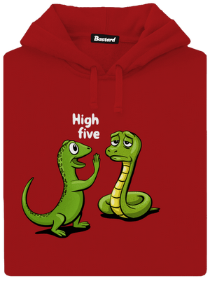 High Five dámska mikina klokanka Red Mal