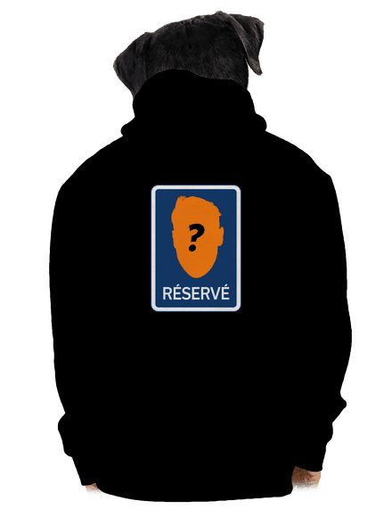 Značka réservé pánska mikina na zips Black