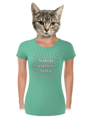 Vlastná potlač dámske tričko prémium Mint Mal