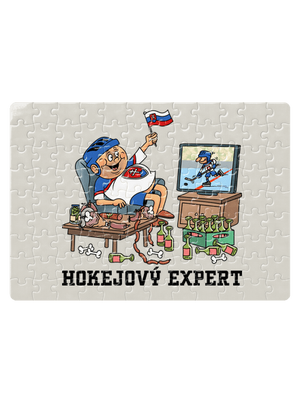 Hokejový expert puzzle White