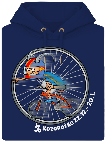 Cyklistický horoskop: Kozorožec unisex mikina premium Navy