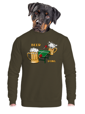 unisex mikina bez kapucne