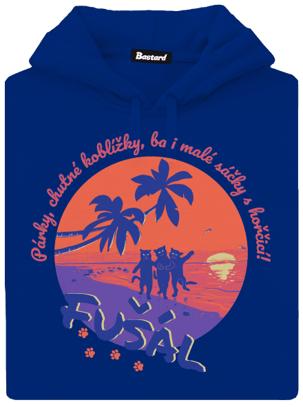 Fušál dámska mikina klokanka Royal Blue Mal