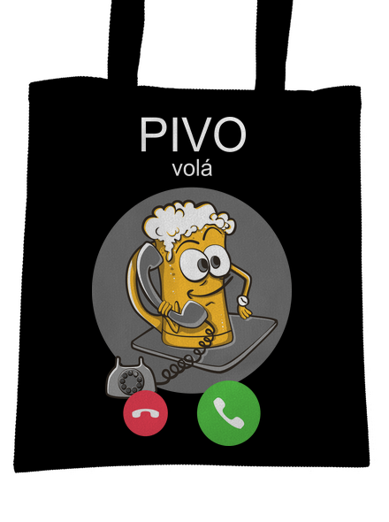 Pívo volá taška Black