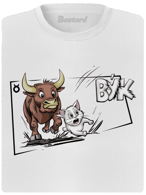 Mačací horoskop: Býk dámske športové tričko White