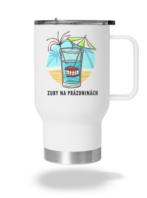 Zuby na prázdninách termohrnček White