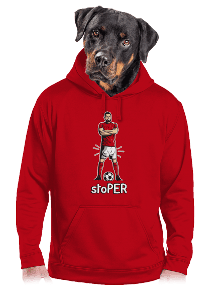 Stoper pánska mikina klokanka Red