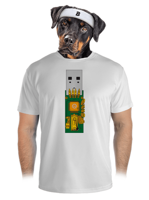 USB city pánske športové tričko White