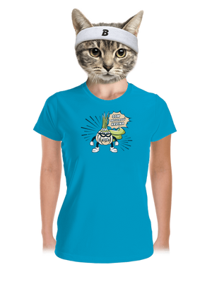 Antivirový hrdina dámske športové tričko Blue Atol