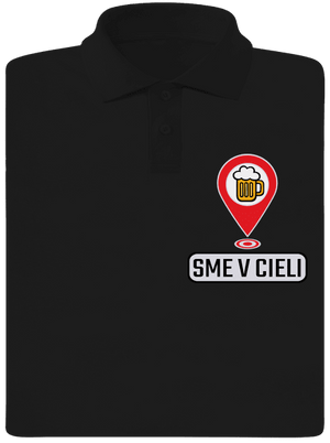 Sme v cieli pánska polokošeľa Black