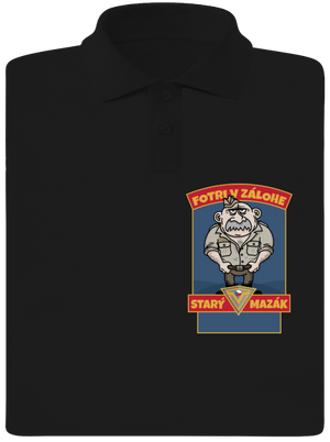 Starý mazák pánska polokošeľa Black