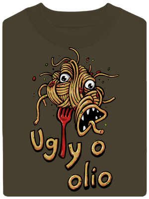 Ugly o olio unisex mikina bez kapucne Urban Khaki