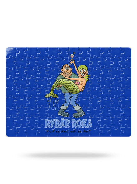 Rybár roka puzzle White