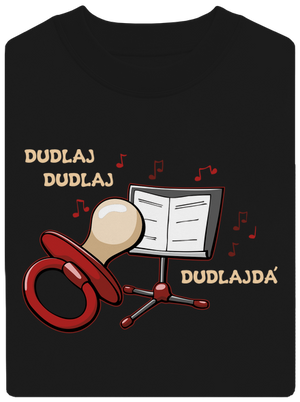 Dudlajdá unisex mikina bez kapucne Black