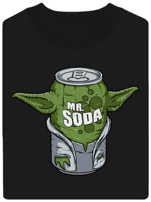 Mr. Sóda unisex mikina bez kapucne Black