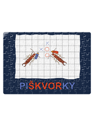 Škvorí piškvorky puzzle White