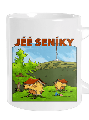 Jeseníky veľký hrnček White