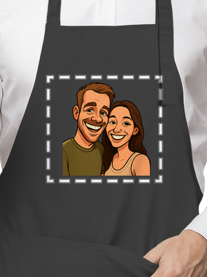 Karikatúra z vlastnej fotky zástera Dark Grey