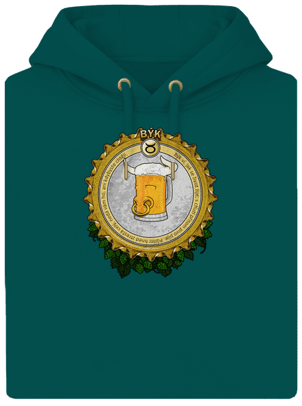 Pivný horoskop: Býk unisex mikina premium Emerald Green