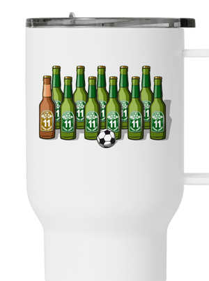 Futbalová jedenástka termohrnček White