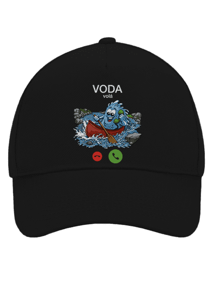 Voda volá šiltovka baseballka Black