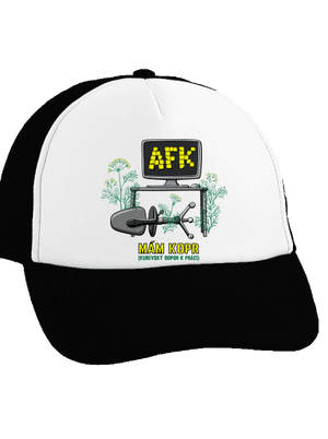 Mám kopr šiltovka truckerka Black cap