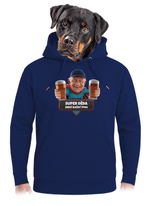 Super dedo unisex mikina premium Navy