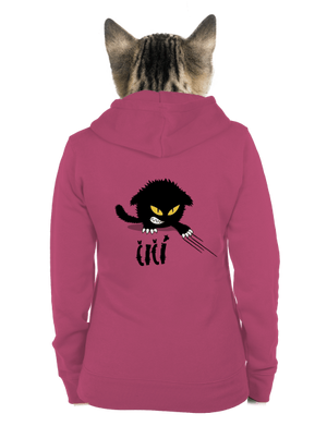 Čičina dámska mikina na zips Magenta