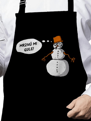 Mrznú mi gule zástera Black